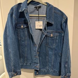 NWT Missguided oversized denim jacket